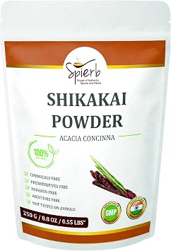 Shikakai Powder 250g   Natural Hair Cleanser & Conditioner   Pure Acacia Concinna for Hair Care   Ayurvedic Herbal Hair Wash   Sulfate-Free, 100% Natural Powder for Healthy Scalp