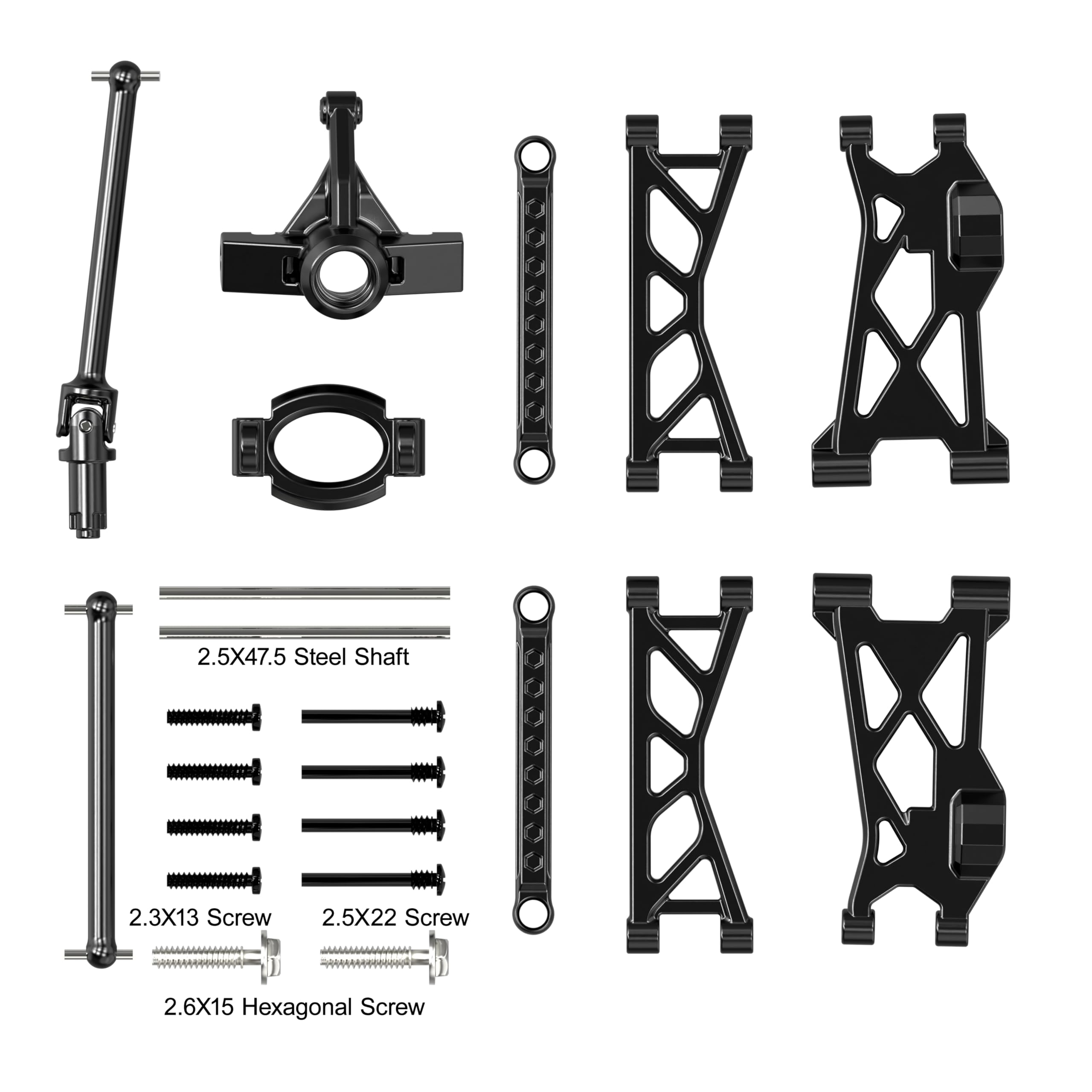 Womaqu 1/14 RC Car Accessories consumable Parts Bag for 14322 14331