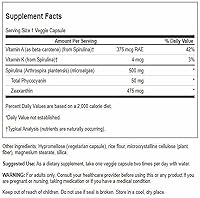 Vista 2 de Swanson Std Spirulina Algas Azul-Verde 10% Ficocianina 500 Miligramos 90 Cápsulas Vegetales