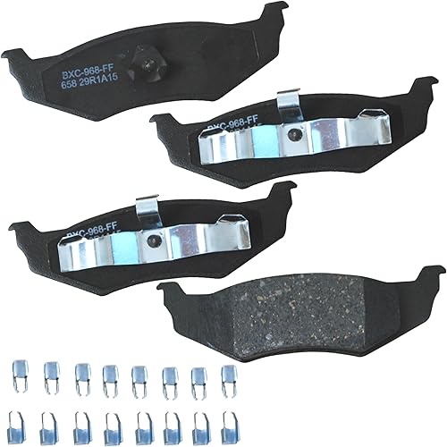 Miniatura 64 de Bendix Pastillas de freno traseras de cerámica Premium SBC1100 para Nissan Frontier 2024-2005, Xterra 2015-2005, Suzuki Equator 2012-2009