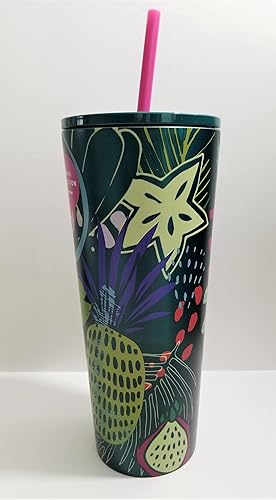 Miniatura 3 de Starbucks Hawaii Collection - Vaso de acero inoxidable de 24 onzas con diseño de hojas de palmera