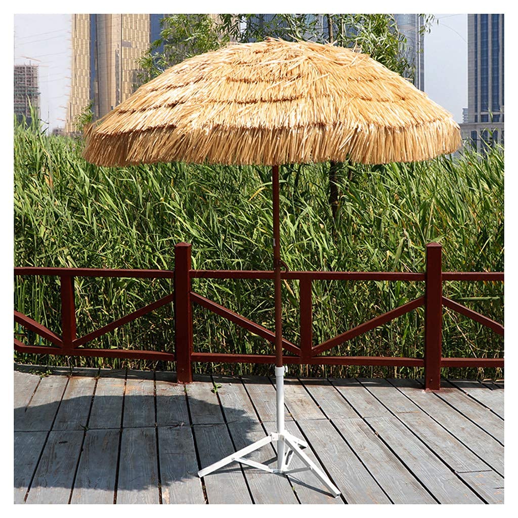 Parasol de plage hawaïen inclinable pour contrer le soleil rasant - 8
