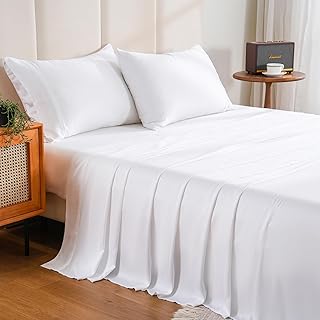 Bedlifes Cooling Sheets in White, Queen