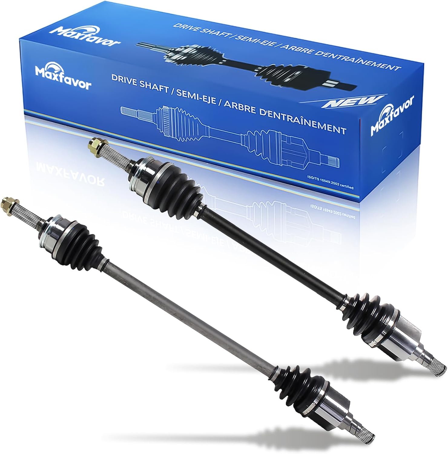 Maxfavor Pair CV Axle Front Fit for 1990 1991 1992 1993 1994 Geo Metro 1.0L 1.3L L3 L4 Pair Left and Right CV Joint Shaft Assembly Left or Right Front Driver or Passenger Side NCV33037 NCV33038