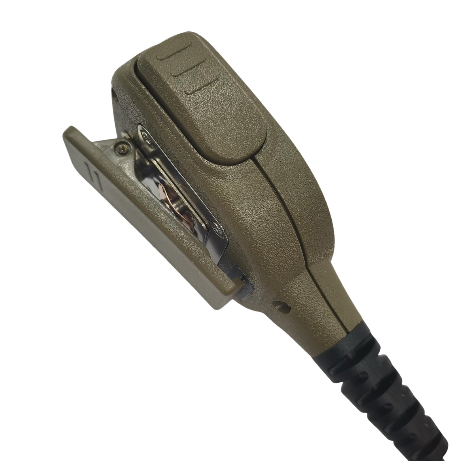 Micrófono de solapa impermeable IP67 para radio Walkie Talkie para Hytera Hyt bd502i bd552i bd612i pd502i tc-320 tc 508 tc-508 tc-610 tc508 pd402i bd402i pd562i PD482 I (bronceado)