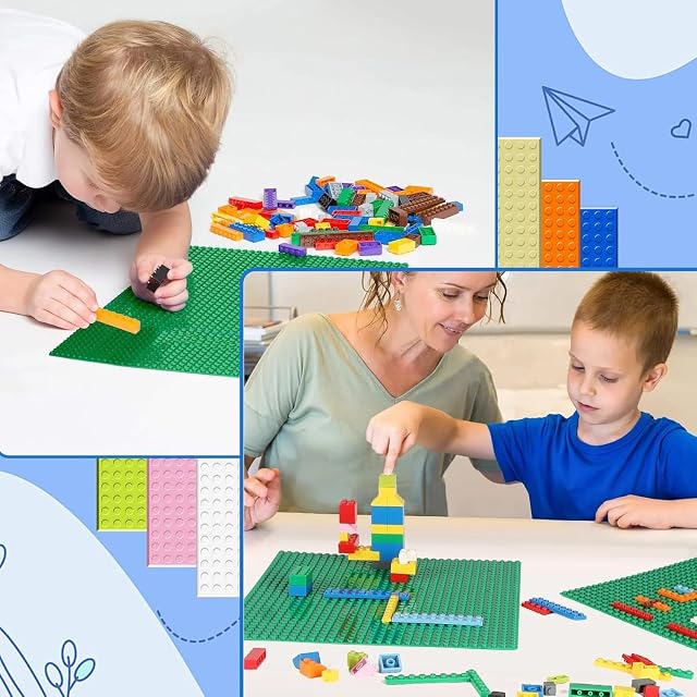 Foto 5 de 7 de Guihumz Pack de 10 Bases para Construir,Juego de Placas de construcción compatibles con la mayoría…