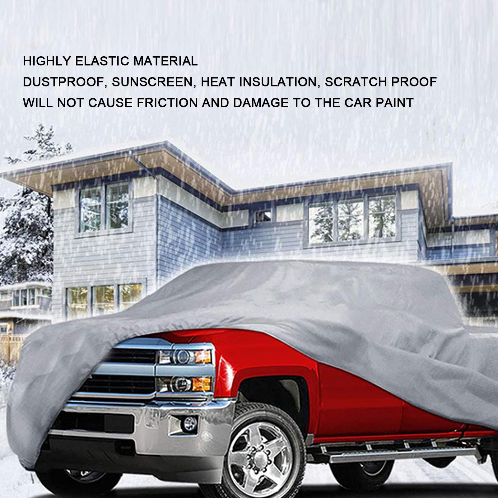 Cubierta Impermeable para Camiones al Aire Libre, Cubierta Universal Completa Resistente a la Intemperie para camionetas