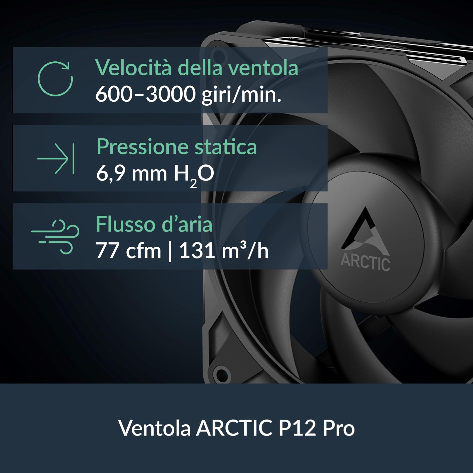 ARCTIC Liquid Freezer III Pro 360 - Dissipatore AIO per CPU, 3 x 120 mm Raffreddamento a Liquido, Radiatore da 38 mm, Pompa PWM, Ventola VRM, AM5/AM4, Intel LGA1851/1700 Telaio di Contatto - Nero