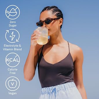 Waterdrop Hydration Cubes, Lemon Flavor Electrolytes Powder with Vitamin C, B3, B5, B6, B12, On The Go Water Enhancer Drops for Still & Sparkling Water, Low Calorie, Sugar & Gluten Free, Vegan, 24 CT