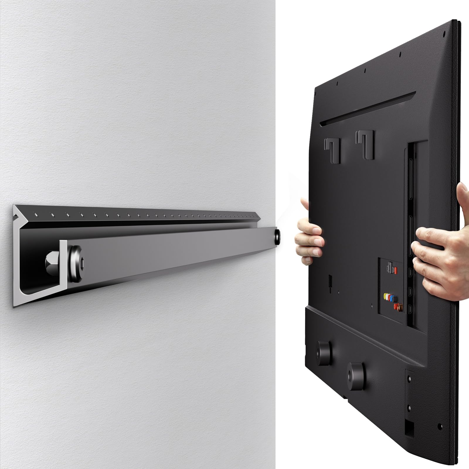 Amazon.com: TV Wall Mount Bracket Studless, No Drill No Stud Smart TV Hanger for 32-75 Inch TVs ...