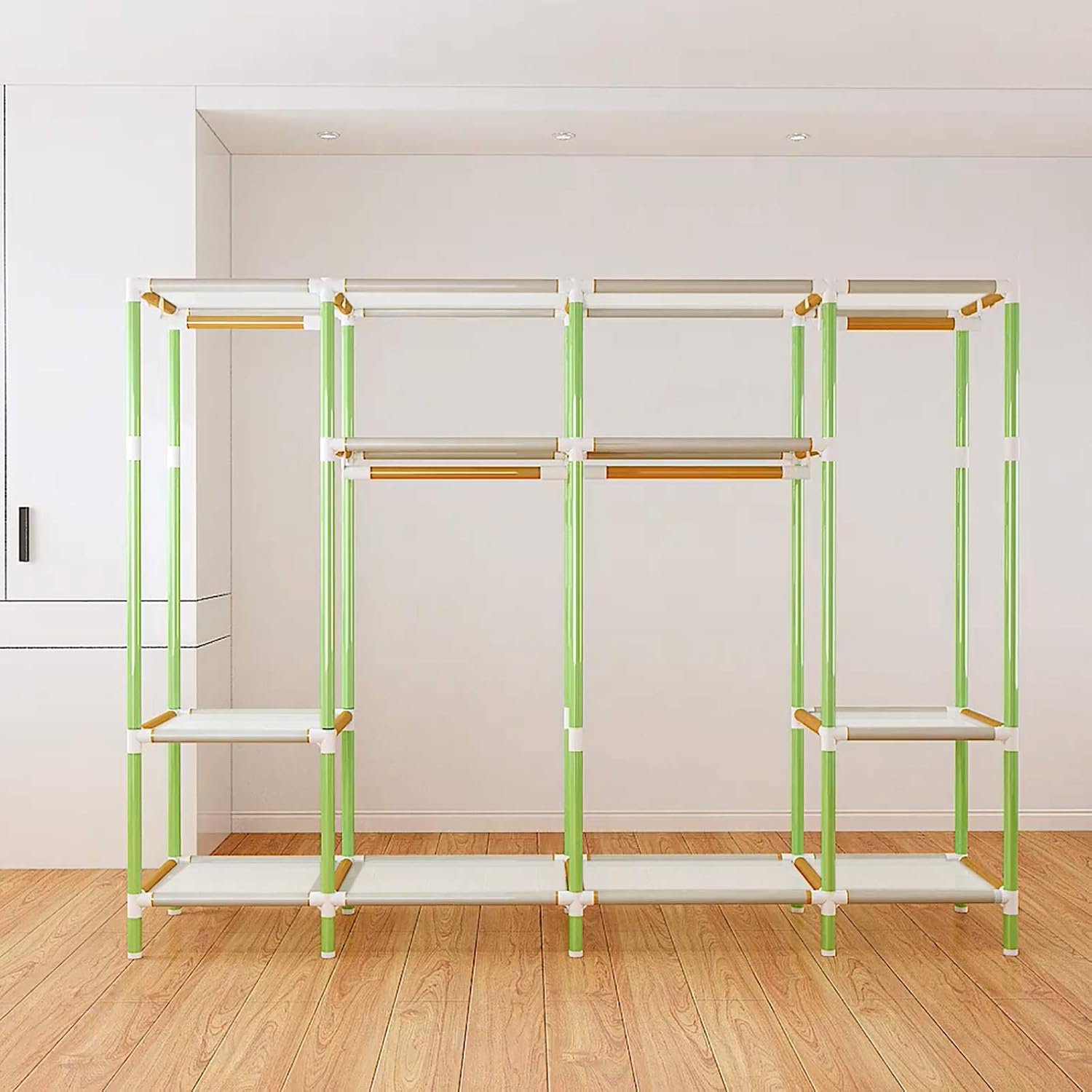 Lоwеѕt Prісе YOUUD Portable Closet 79 Inches Large Portable Wardrobe Clothes Closet Storage Organizer with 4 Handing Rods Colored Rods and Grey Cover, Quick and Easy to Assemble, Extra Sturdy, Strong and Durable Blасk Frіdау - 70% оƒƒ YOUUD Portable Closet 79 Inches Large Portable Wardrobe Clothes Closet Storage Organizer with 4 Handing Rods Colored Rods and Grey Cover, Quick and Easy to Assemble, Extra Sturdy, Strong and Durable