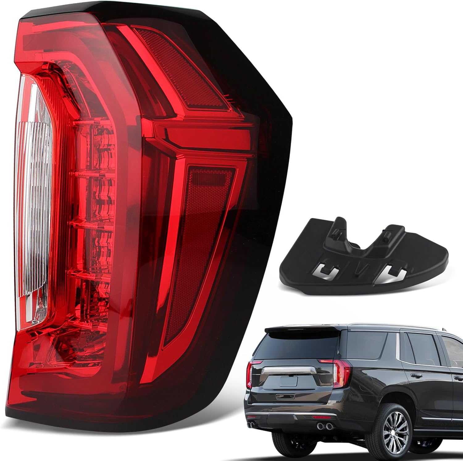 LED Tail Lights Compatible with 2021-2024 Gmc Yukon SLE SLT AT4 Denal Rear Outer Tail Lights Assembly Replace OEM 84816393 GM2801317 (Right Passenger Side)