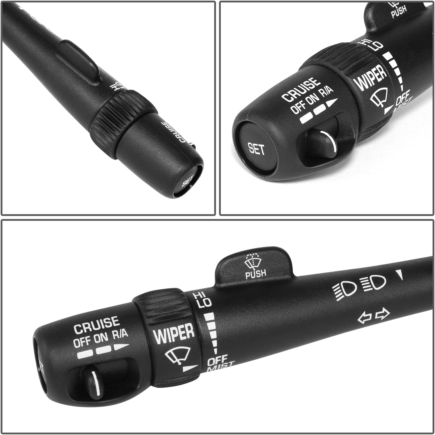 DNA MOTORING OEM-SW-0002 Combination Switch Compatible with 98-05 Chevy Blazer / 98-04 S10,Cruise Control, H/L Dimming, Turn Signal, Black