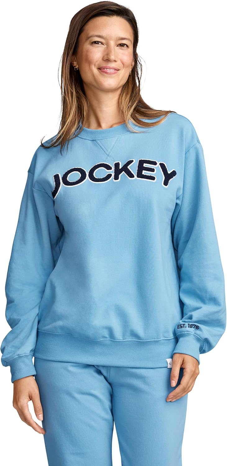 Jockey Women's Loungewear Unwind Lounge Crew Sweatshirt