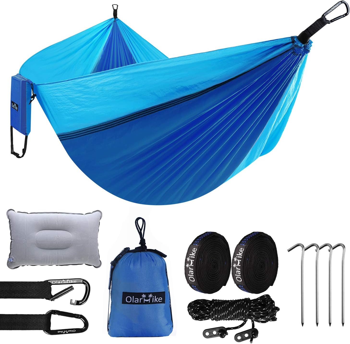 OlarHike Double Camping Hammock, Lightweight Portable Nylon