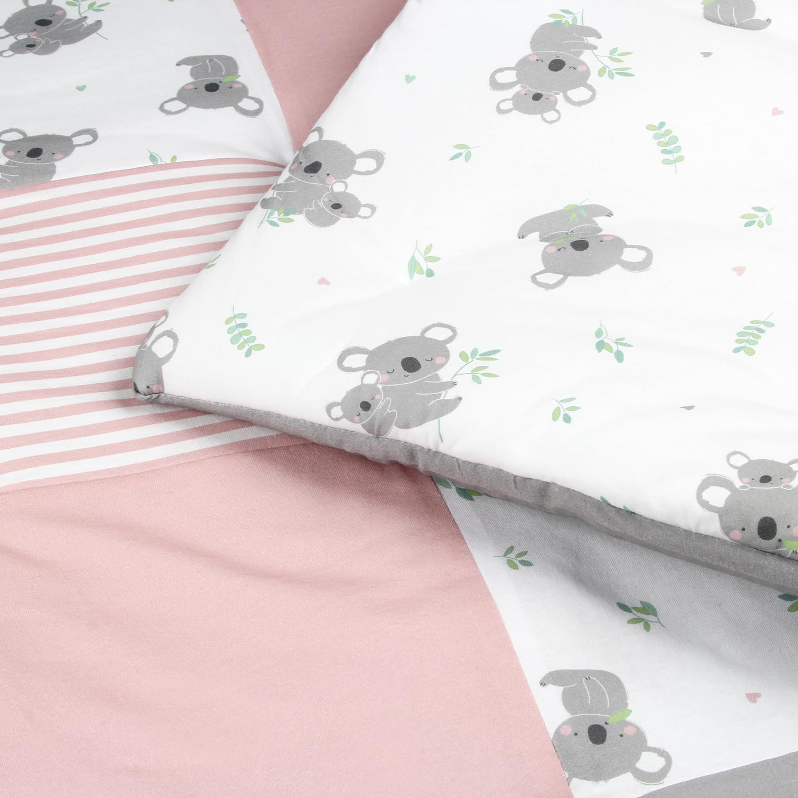 schlummersack Krabbeldecke 100x100 cm Koala | Dick gepolstert, Spieldecke für Babys, Ideal als Laufgittereinlage, Maschinenwaschbar