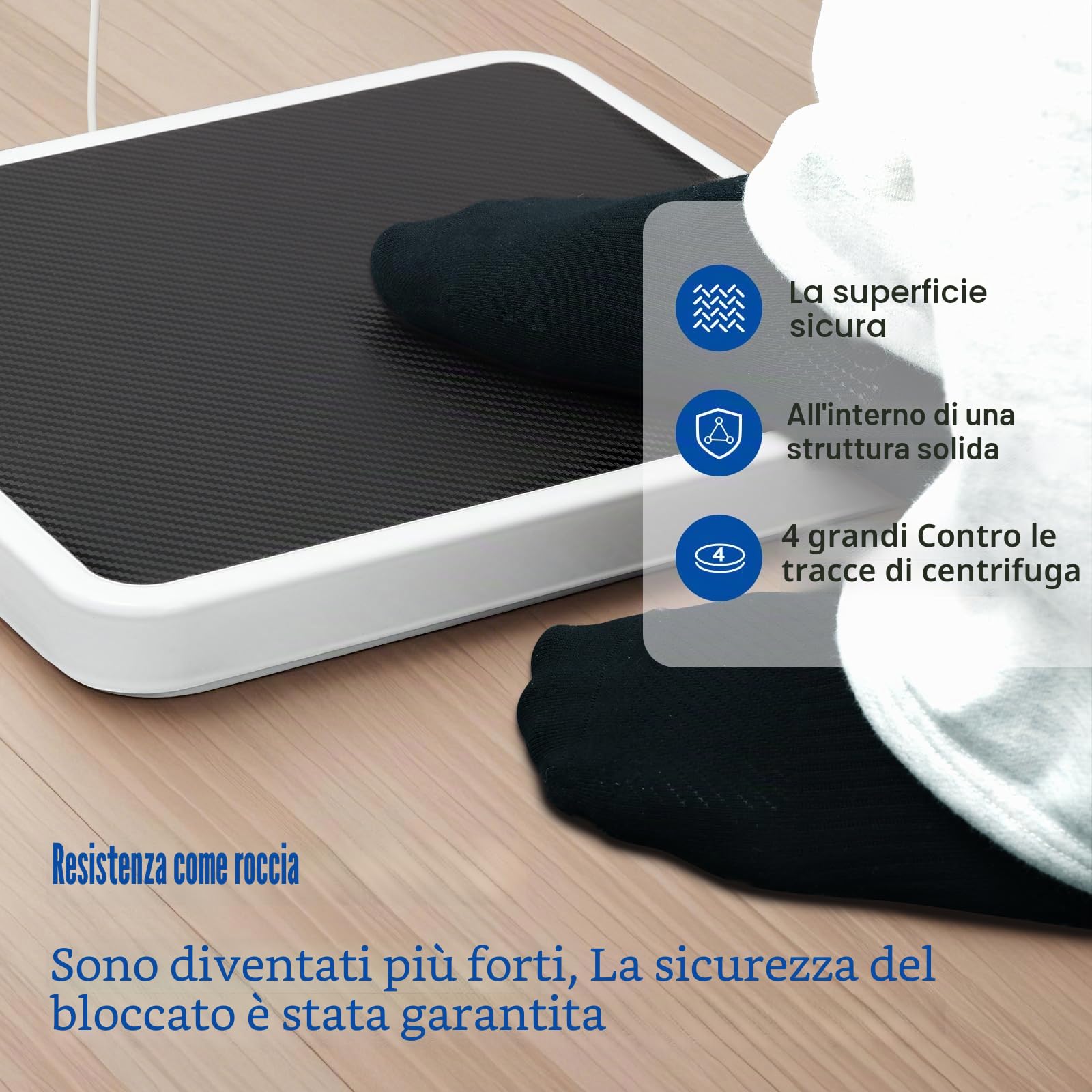 BRICH Bilancia pesapersone digitale medica 300 kg, bilancia fisica con misurazione ad alta precisione, display digitale, funzione tara, ideale per clinica, ufficio, palestra e casa