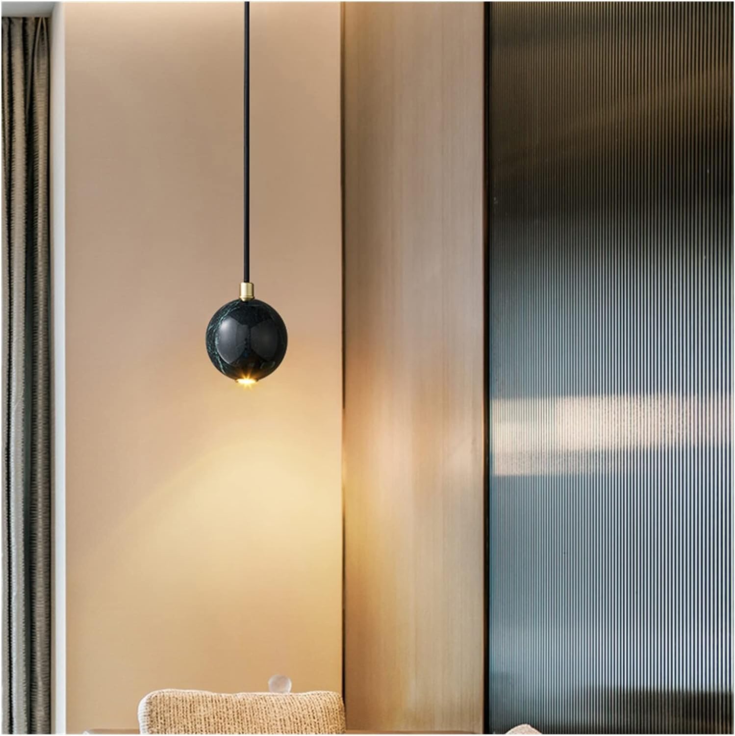 CCXXYGWJ MI-NI Lámpara Colgante Lámpara De Noche Lámpara Colgante Redonda De Mármol Lujo Compatible con Dormitorio Restaurante Mesa Sofá Bar Café,candelabro