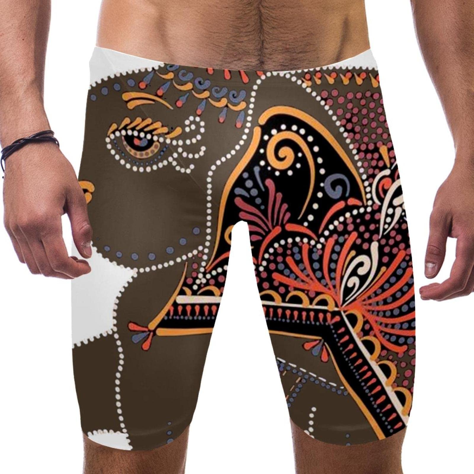 Maillot de bain long pour homme XL multicolore résistant au chlore