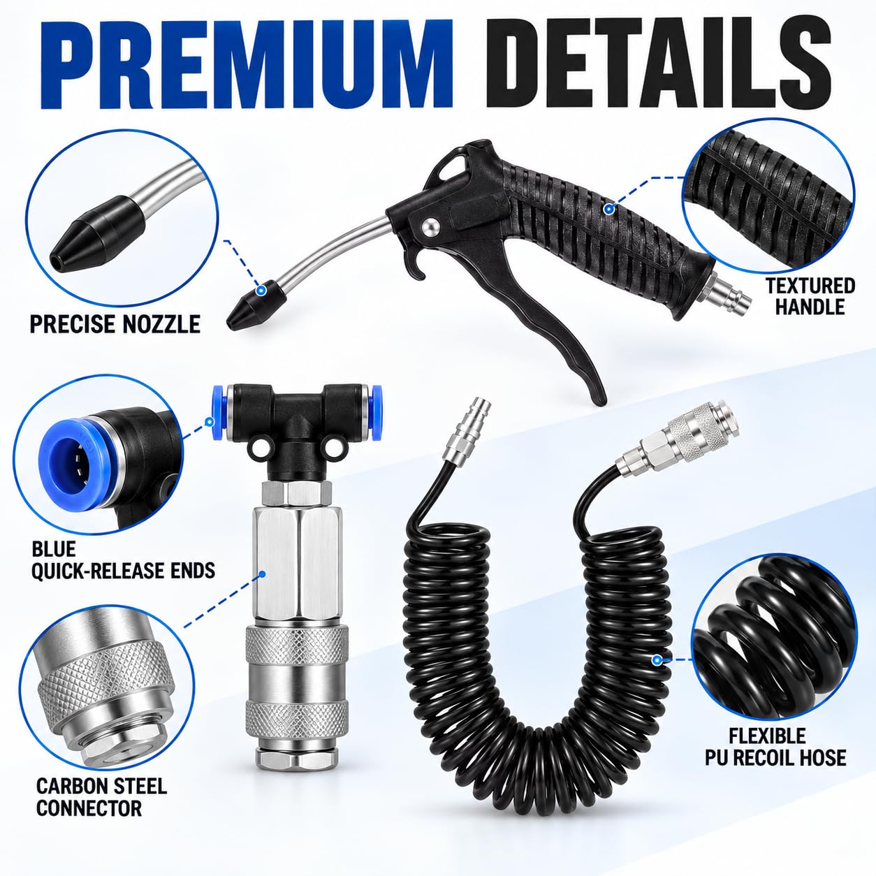 Kit Pistola de Aire Camión para Man L2000, Conector Asiento