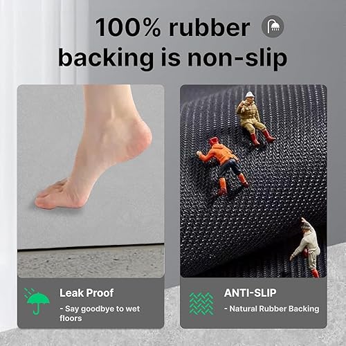 Miniatura 6 de Diatomaceous Earth - Tapete de baño súper absorbente, de secado rápido, antideslizante, delgado, apto para debajo de la puerta, alfombra de ducha