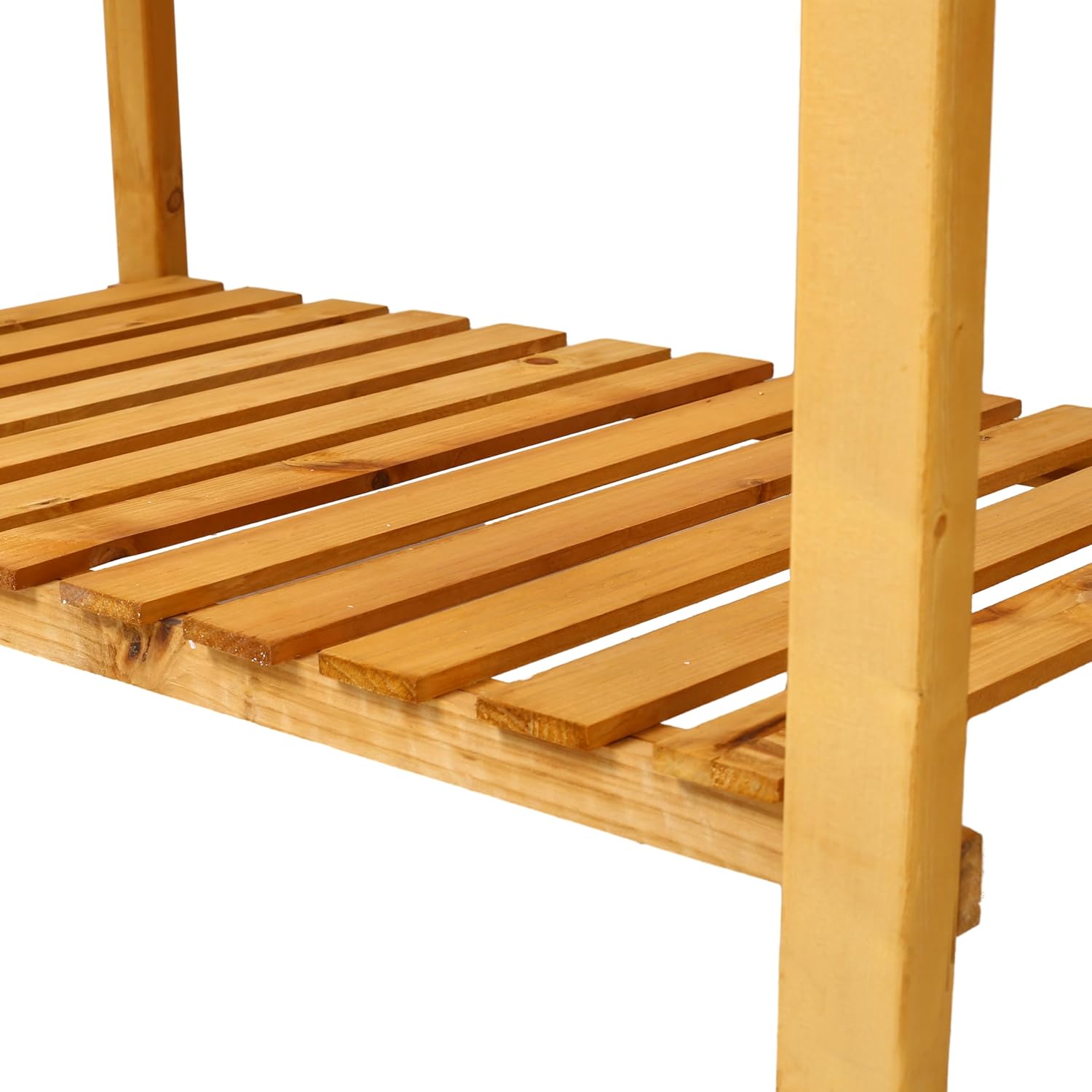 22x49 Inch Raised Garden Bed with Legs Foldable Side Table & Storage Shelf Wooden Elevated Planter Box with 8 Grids Divider & Protective Liner Standing for Vegetables Flowers Herbs (Yellow)