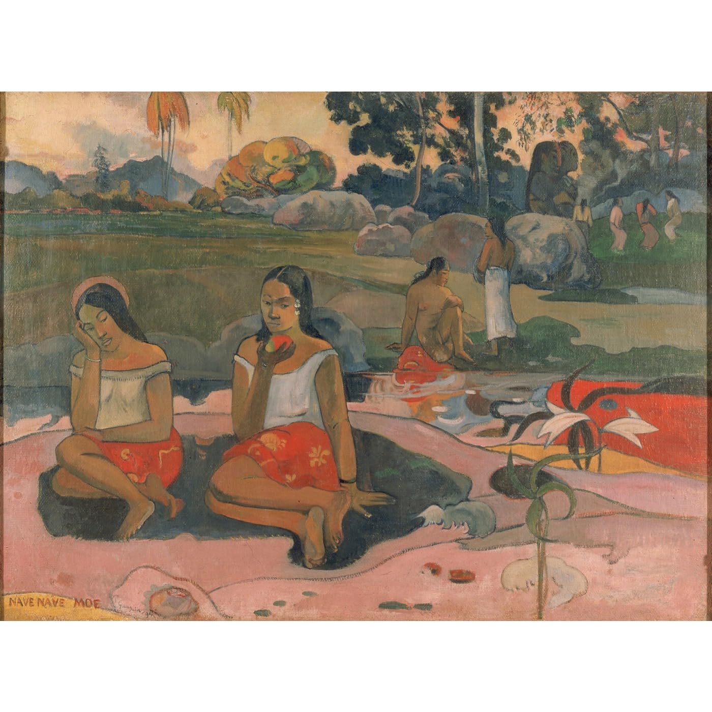 Toile Gauguin Printemps sacré pour décorer une galerie murale ou une chambre - 2
