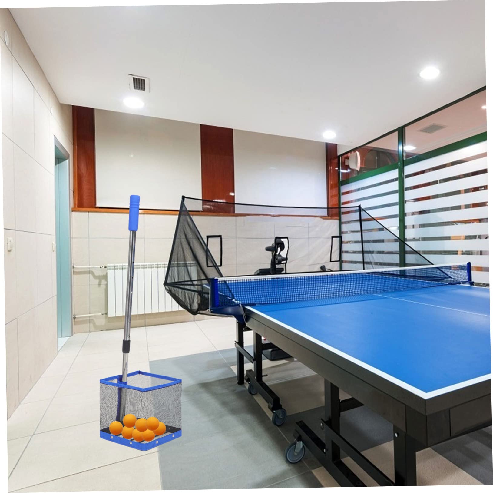 Operitacx Ramasse Balle Ping Pong Avec Manche Télescopique Réglable 104 Cm Collecteur De Balles Portable Pour Entraînement Tennis De Table Et Récupération Sous La Table