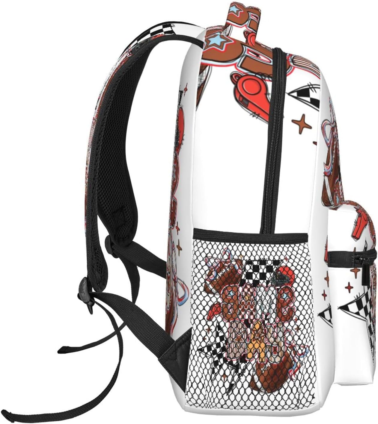 Bow Football Game Day Backpack Lightweight Laptop Backpack Casual Daypack Travel Double Shoulder Bag For Women Men