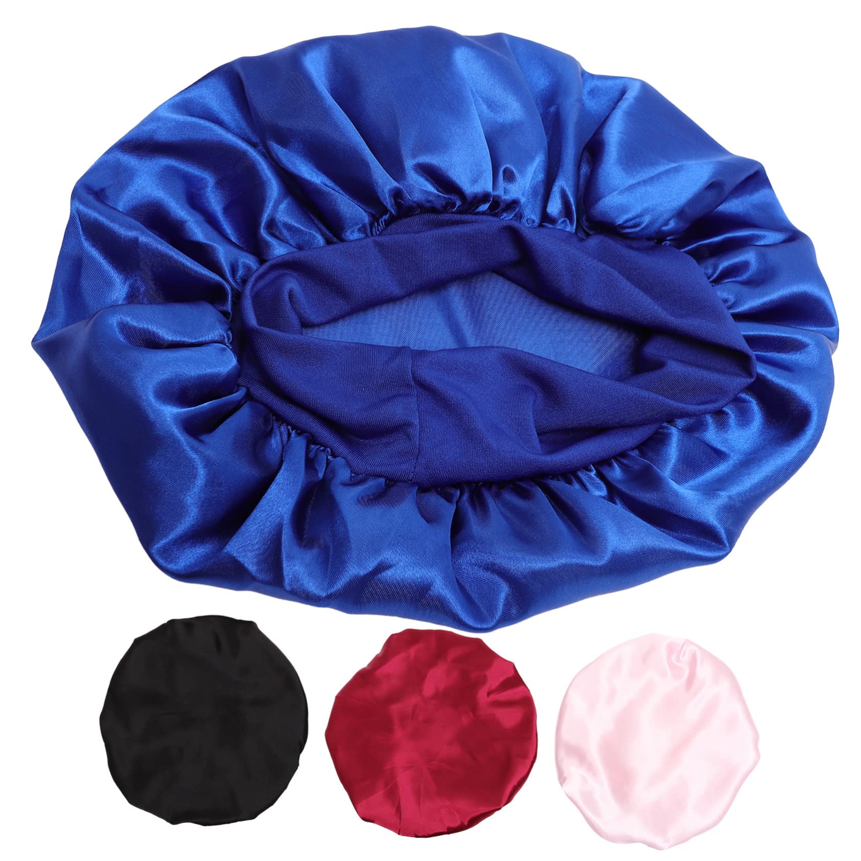FOMIYES 12 Piezas gorro de noche gorro de protección para el cabello gorro de salón banda de pelo trenza pañuelo de raso para dormir gorro de dormir cuidado del cabello Venda sombrero