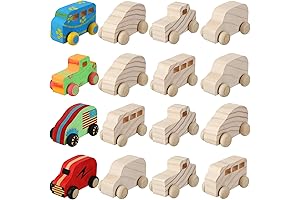 12 Pcs Chivao Wood DIY Car Toys -  Unleash Your Creativity!