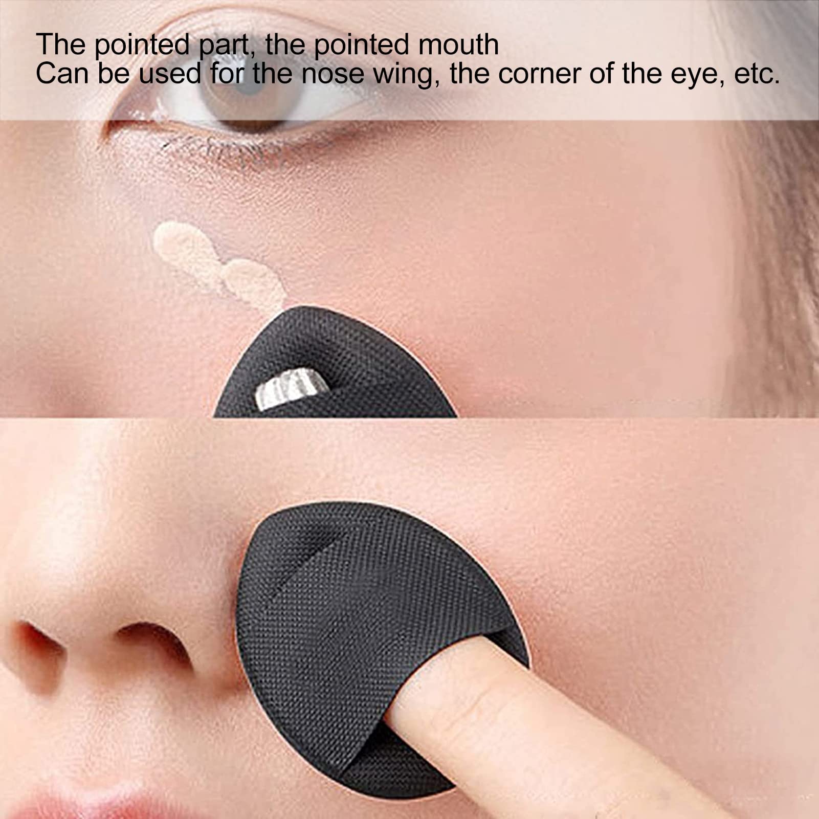 Makeup Puff,20pcs Cosmetic Puff Mini Finger Size Triangle Shape 4 Colors Makeup Sponges Puffs for Contouring