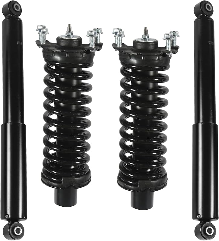 4Pc Struts Fit for Jeep Liberty 2002-2012 Dodge Nitro 2007-2011 | Shock Absorber Replacement, Front & Rear Strut Assemblies, OE 171577L 171577R 437203