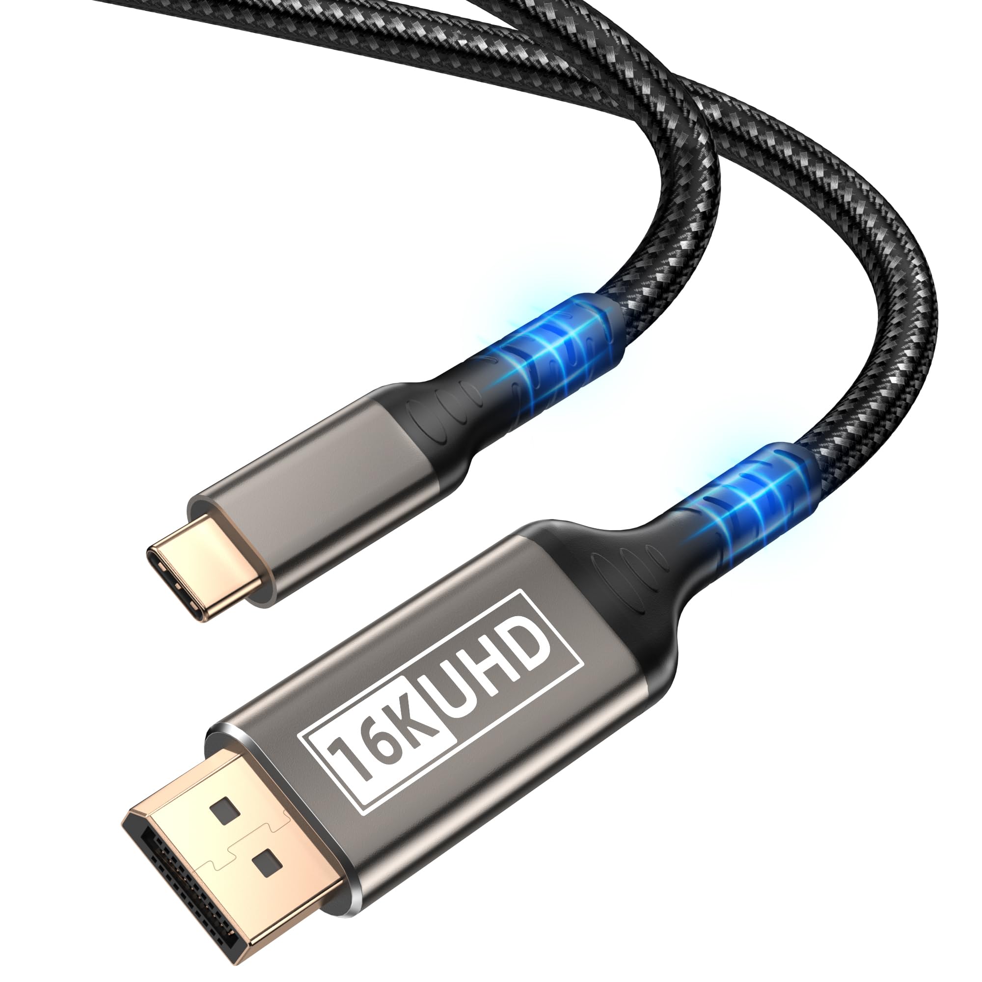 Cable USB C a DisplayPort 2.1 16K de 2 metros para MacBook Pro y iPhone 17 Pro 8
