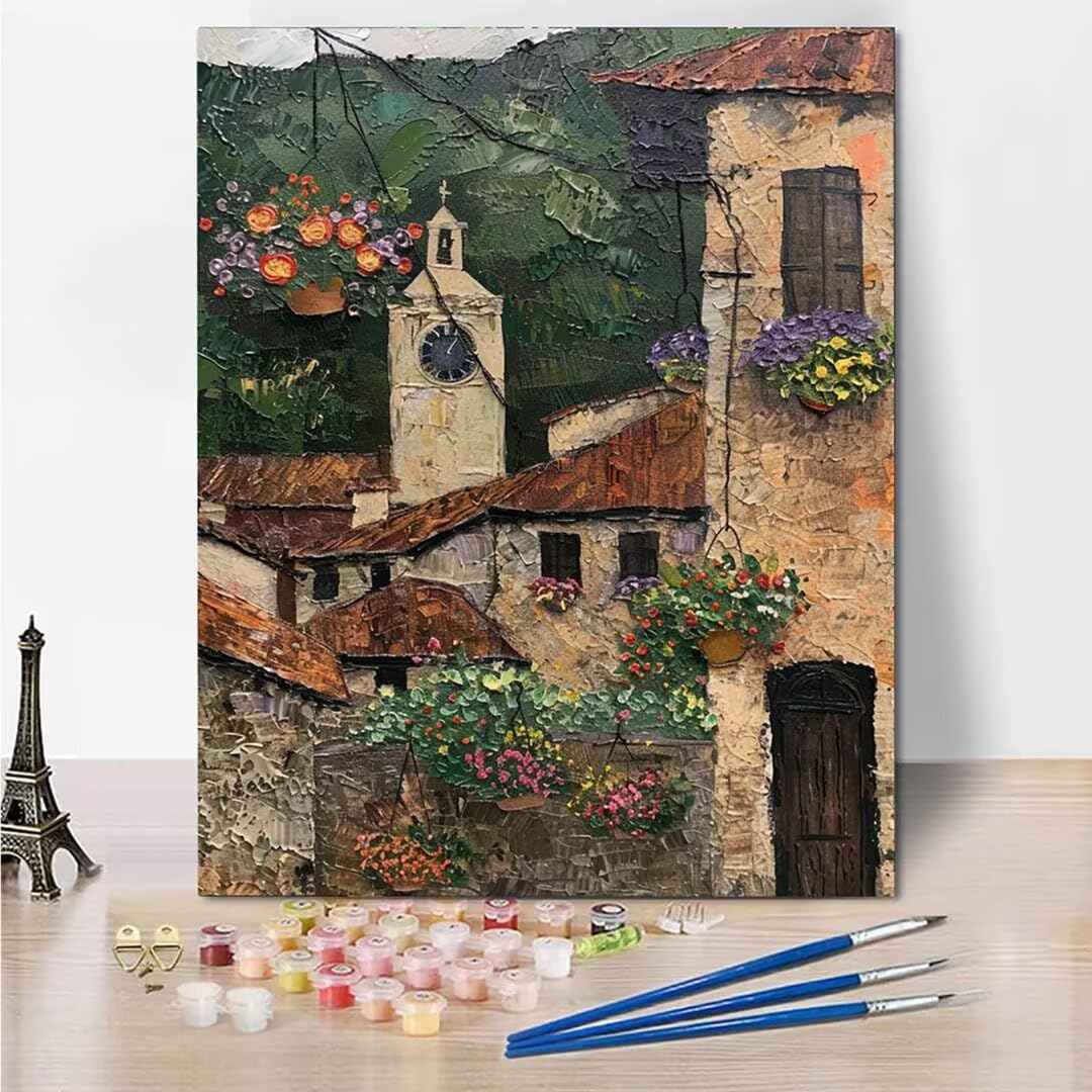 RNXAOPEN Dipingere con i Numeri Bambini, Passatempo per Adulti Kit Lavoretti Creativi per Bambini, Paint by Numbers Idee Regalo Bambina Bambino, Giochi Creativi Giochi Bambina name 70x95cm 3779-G