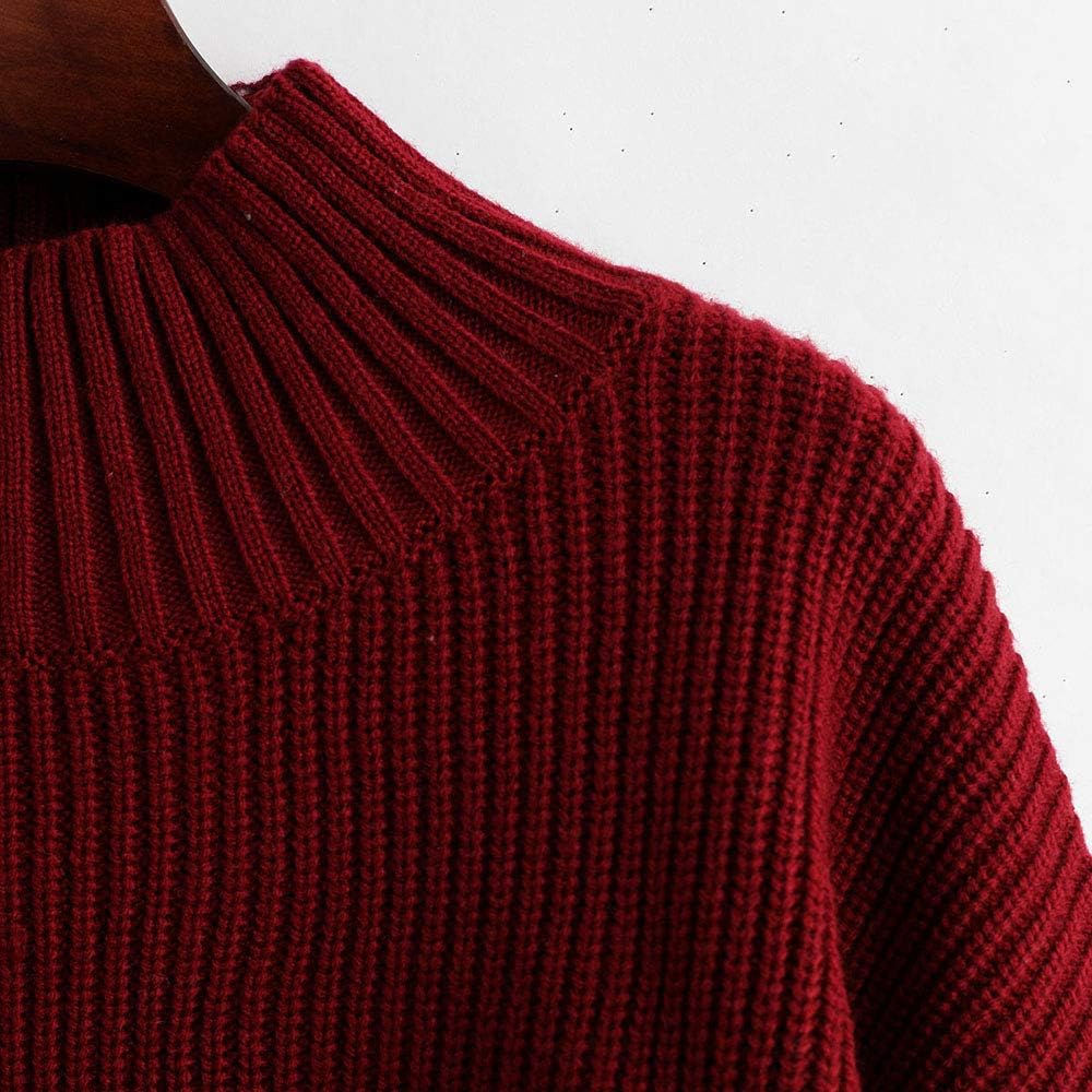 ZAFUL Women's Pullover Sweater Drop Shoulder Plain Knitted Cropped Sweater Pullover Solid Long Sleeve Cropped Tops - Image 4