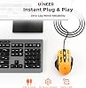 Uineer Mouse Gamer con Cable, Mouse USB-A con 6 Botones Programables | DPI ajustable hasta 7200, Iluminación RGB, Agarre Ergonómico, Plug and Play para PC Gaming, Oficina, Laptop 3