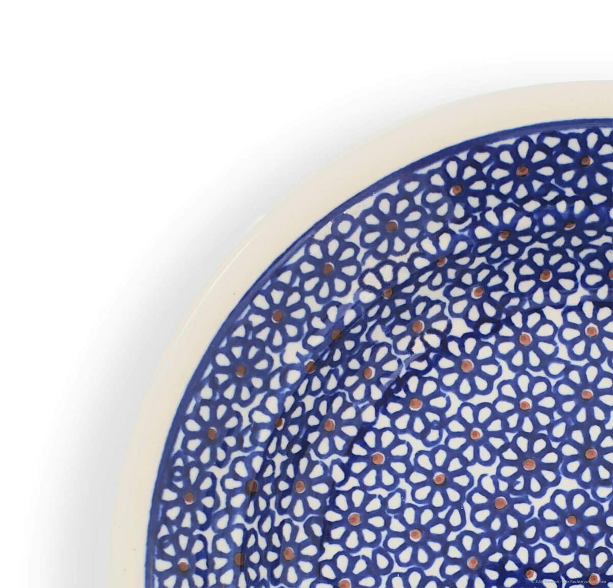 Bunzlauer Keramik Assiette creuse en céramique Forme 2 Ø 21,8 cm H 4,3 cm 0,5 l Décor 120