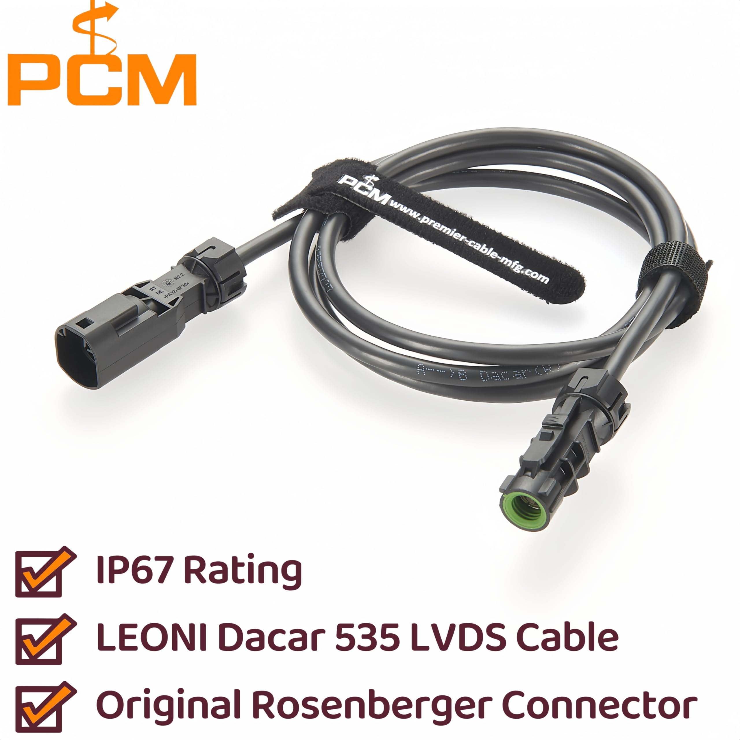 Rosenberger Fakra adattatore impermeabile HSD A Code 4P maschio D4S14A-1D5A5-A a femmina D4K14A-1D5A5-A cablaggio automobilistico per BMW/Audi (2 m)