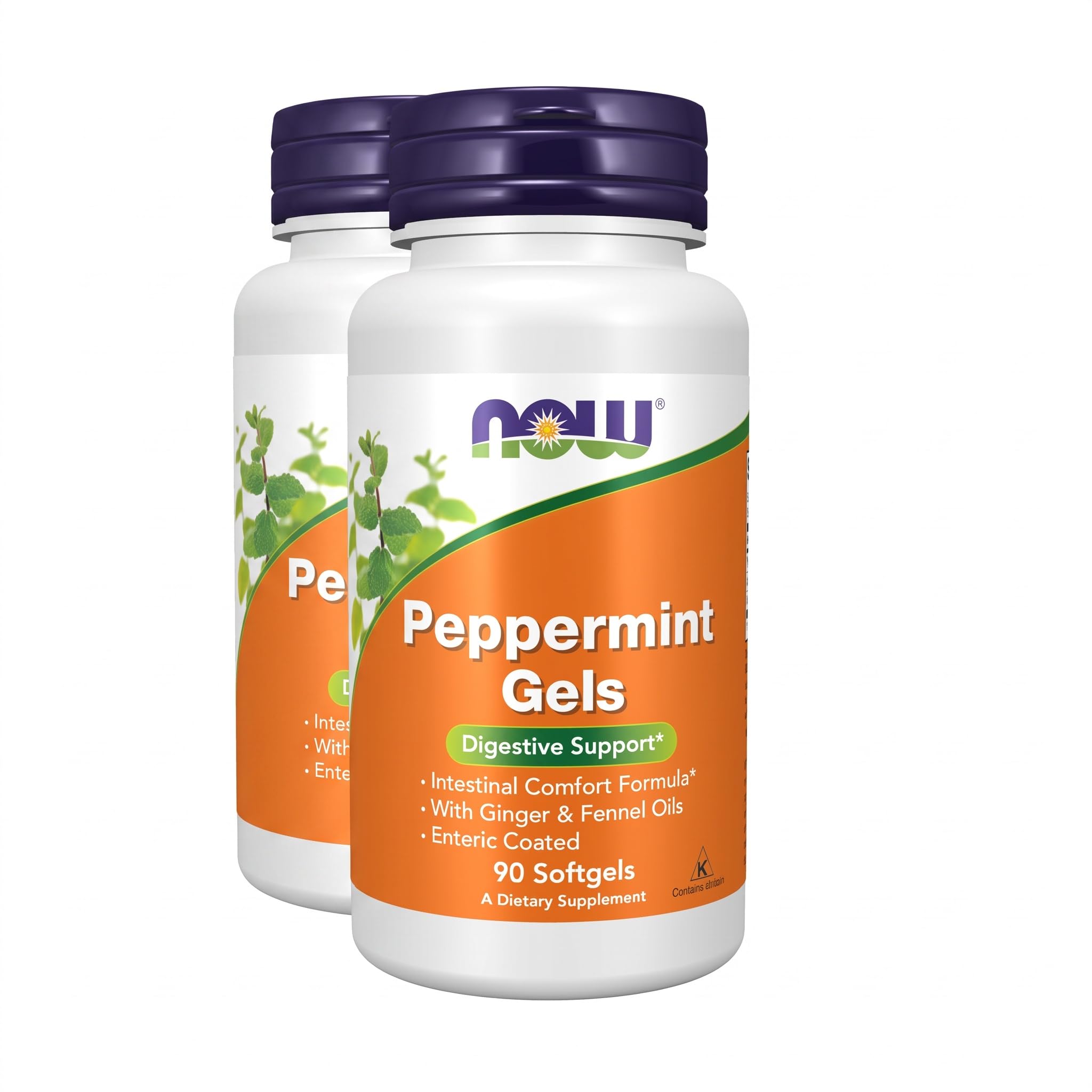 NOW Supplements, Peppermint Gels with Ginger & Fennel Oils, 90 Softgels — Amazon image 10