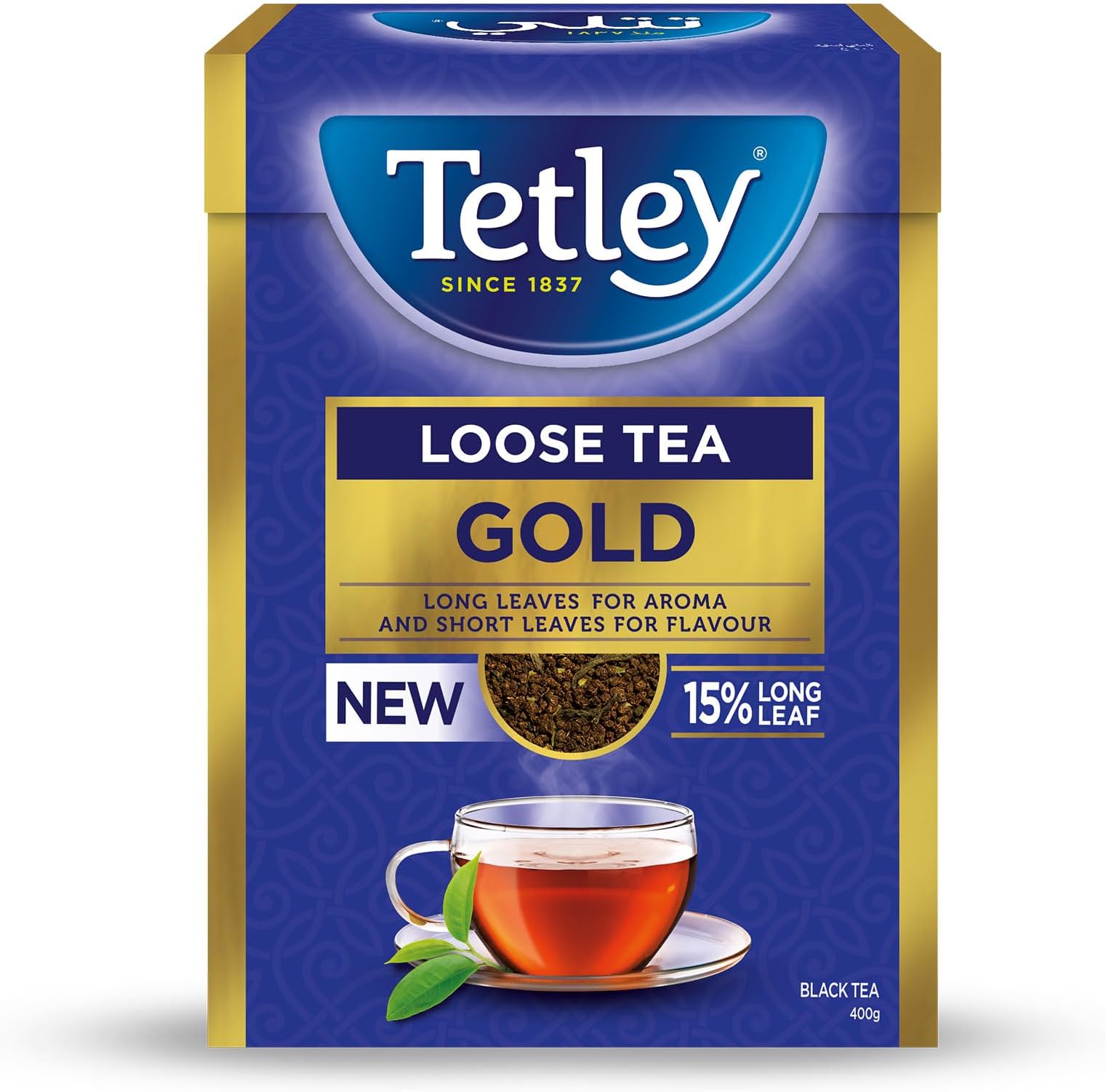 Gold, Loose Black Tea, 15% Long Leaf, 400g, Packet