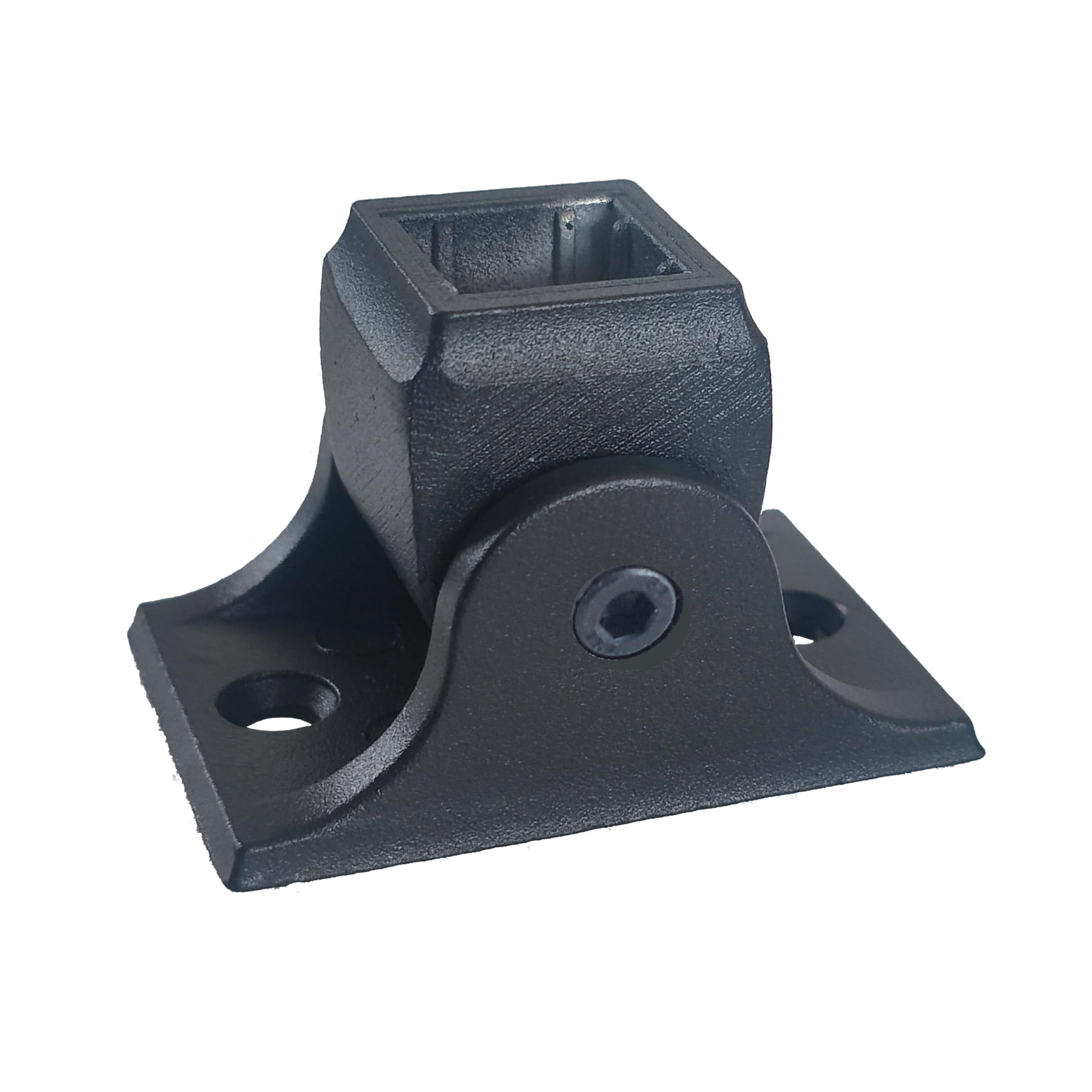 Support de main courante pour sécuriser escalier avec patins pivotants vis