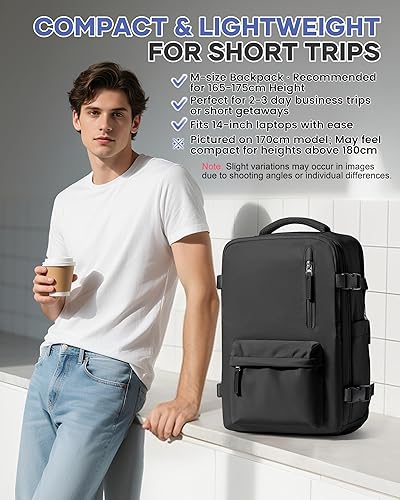 Miniatura 9 de VECAVE Mochila de viaje para laptop, mochila aprobada para vuelos,Mochila deportiva para universidad casual, E-beige-3, Mochila casual