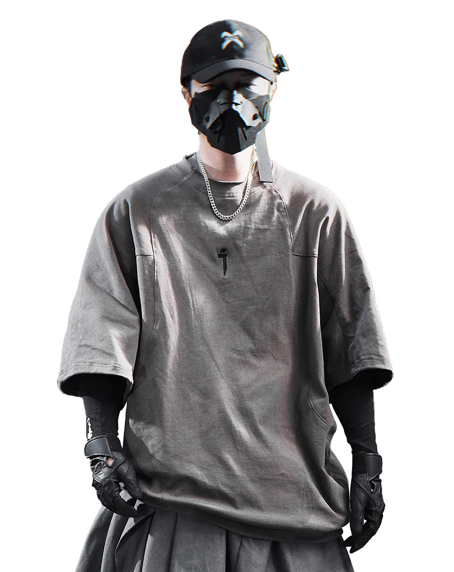 Niepce Inc Japanese Streetwear Relaxed Fit Men's Breathable Cotton Half Sleeve Tees