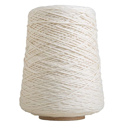 Knit Picks Dishie Worsted Weight 100% Cotton Yarn Cone White - 14 oz (Swan)