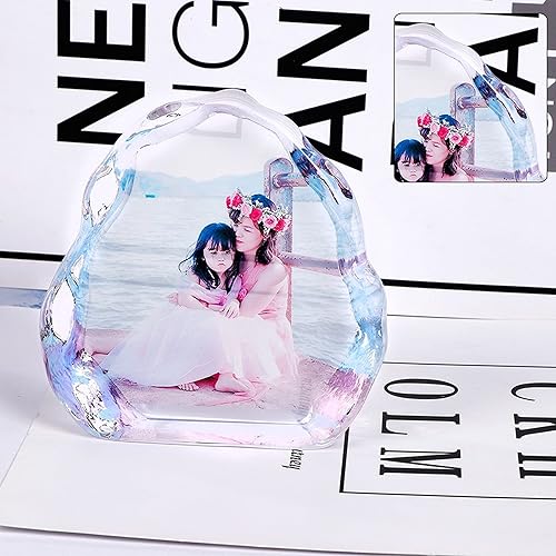 Miniatura 4 de Cristal de fotos 3D grabado con láser, marco de fotos de cristal personalizado, marco de fotos personalizado, regalo de boda, álbum de fotos