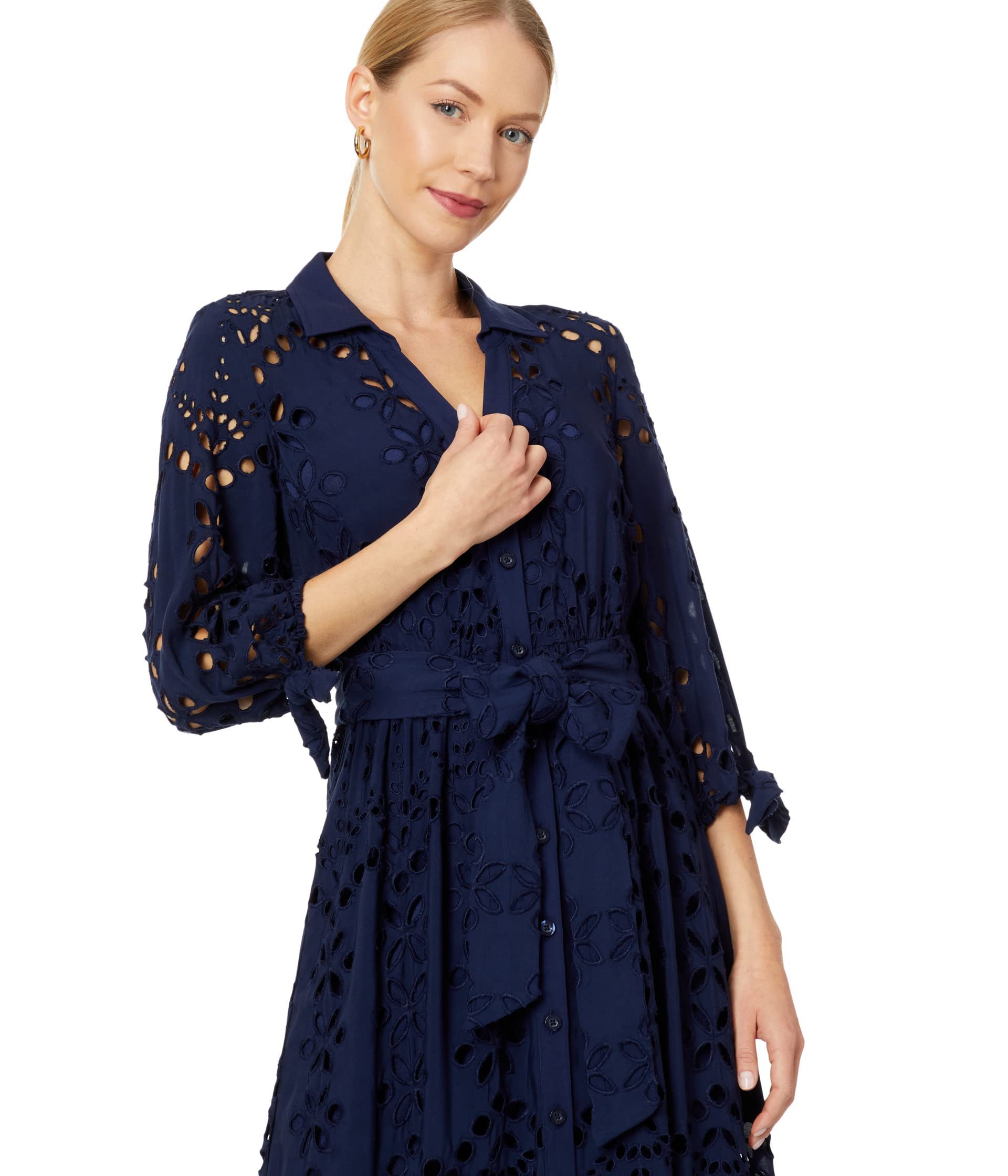 Best Deal for Lilly Pulitzer Amrita Eyelet Midi Dress for Women Offers |  Algopix