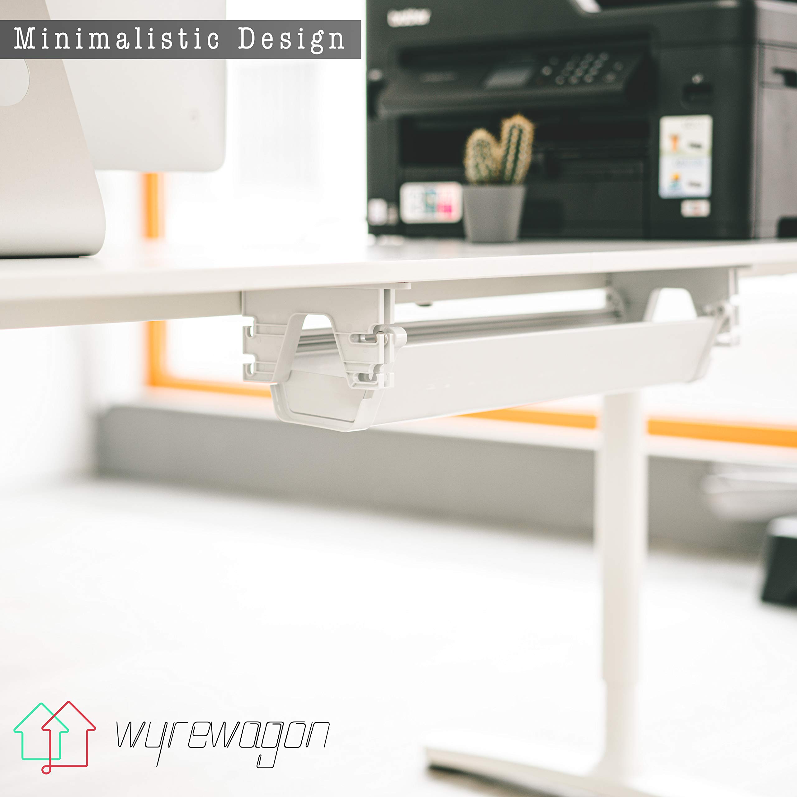 Buy WyreWagon Cable Management Tray Under Desk Cable Tray Organizer