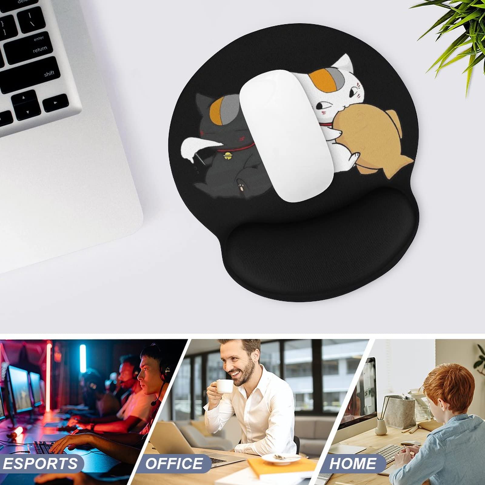 Amazon.co.jp: マウスパッド 夏目友人帳 ニャンコ先生 猫 アニメ