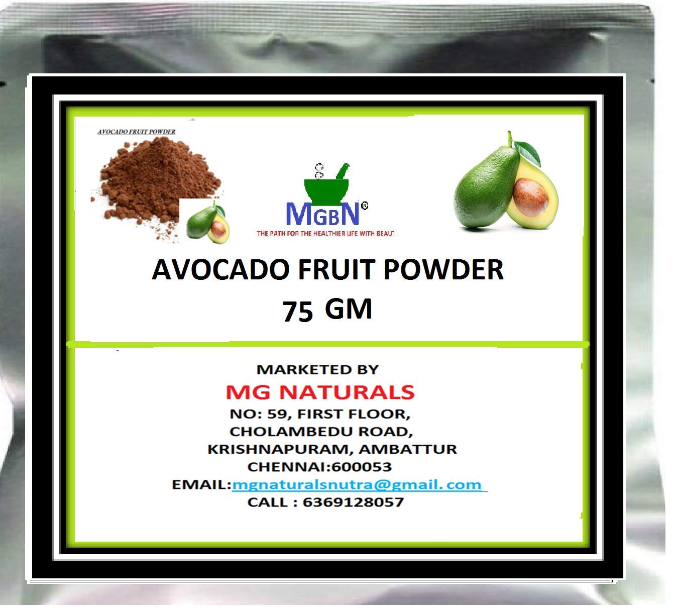 AVOCADO FRUIT POWDER- 75 GM